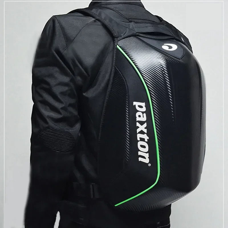 Motorcycle Gear Backpack - Carbon Fiber Motorcycle Backpack Motocross Helmet