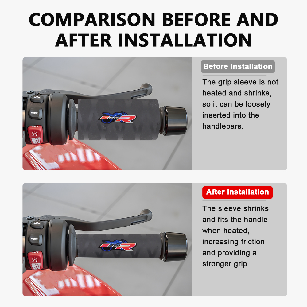 Motorcycle Heat-Shrink Handle  - Handlebar Grip Heated recension och pris