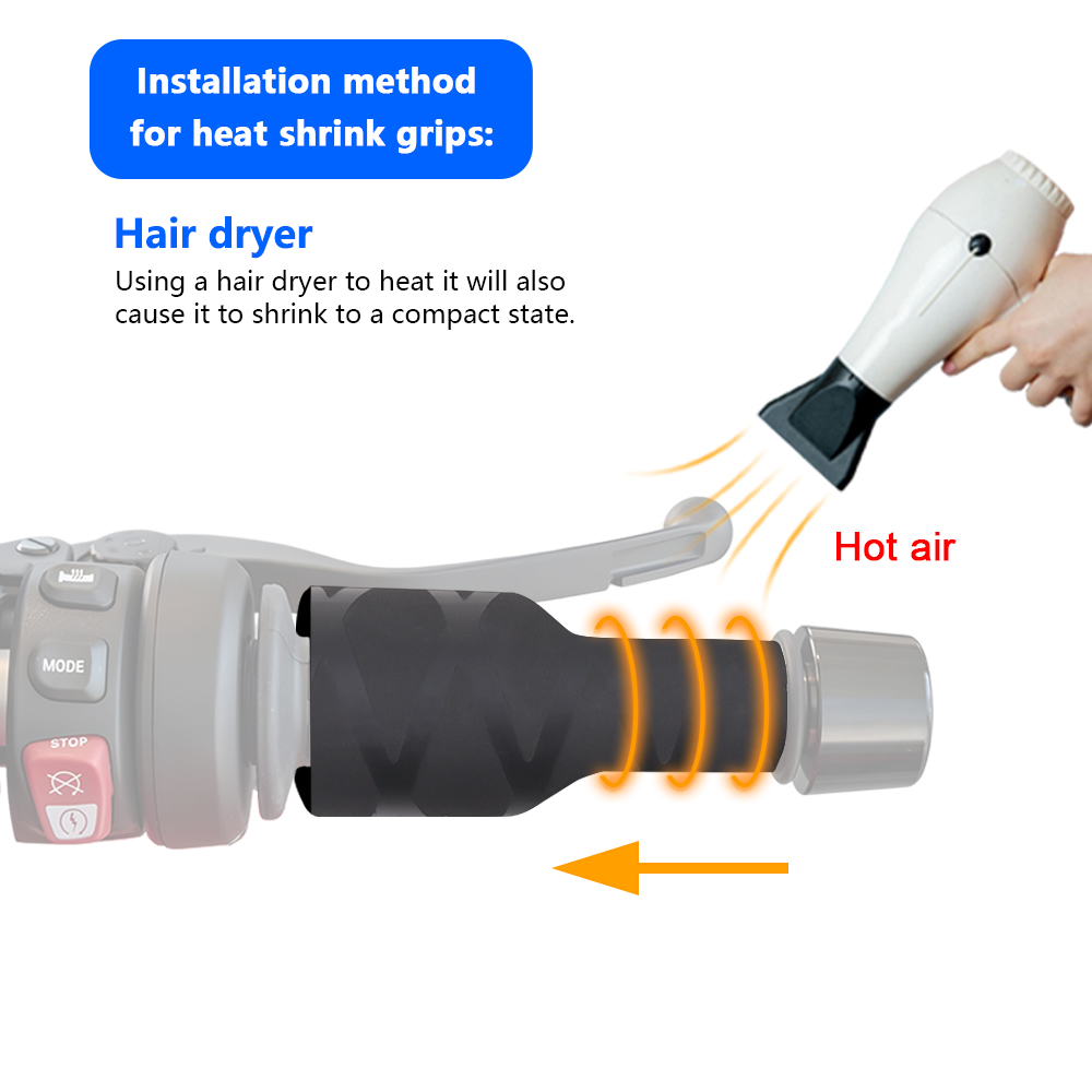 Motorcycle Heat-Shrink Handle  - Handlebar Grip Heated recension och pris