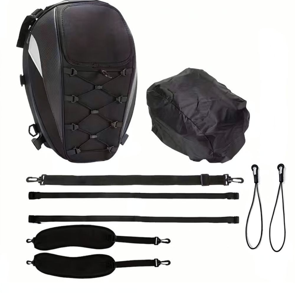 Motorcycle Seat Luggage Backpa - Motorcycle Gear Backpack recension och pris