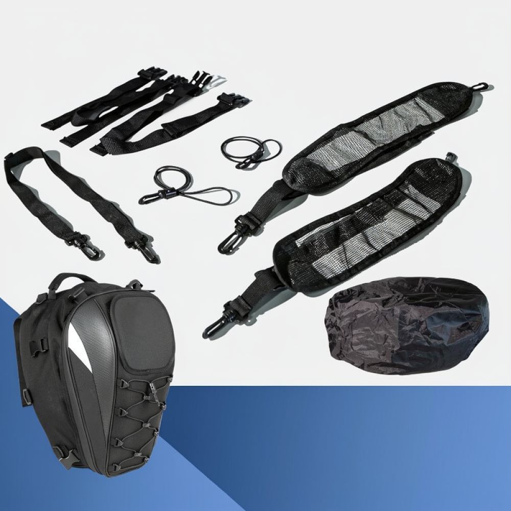 Motorcycle Seat Luggage Backpa - Motorcycle Gear Backpack recension och pris