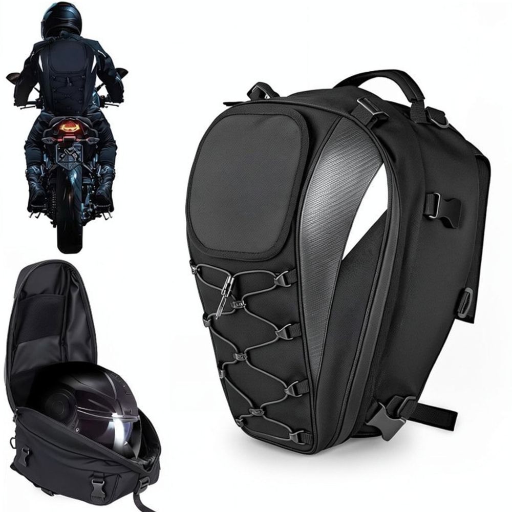 Motorcycle Seat Luggage Backpa - Motorcycle Gear Backpack recension och pris